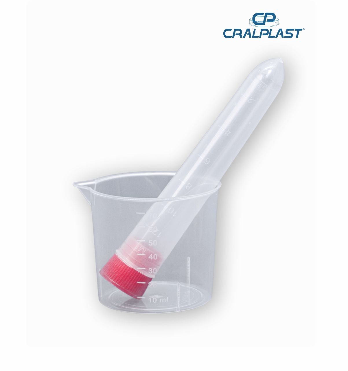 Kit para coleta de urina com tubo PP de 12mL